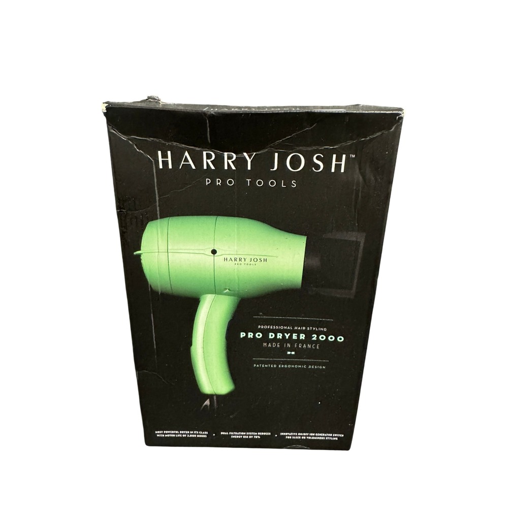 NIB Harry Josh Pro Tools Pro Dryer 2000 Mint Professional Hair Dryer France